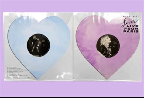New In Hand Taylor Swift Lover Live From Paris Heart Shaped Vinyl