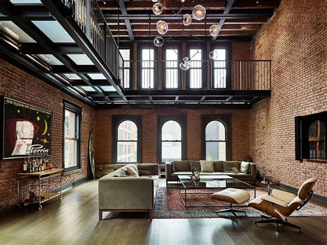 Industrial Style Penthouse In Tribeca Modern Industrial 1890s New