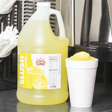 Carnival King 1 Gallon Lemon Slushy Syrup