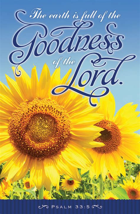 Church Bulletin 11 Inspirationalpraise Goodness Of The Lord Pack
