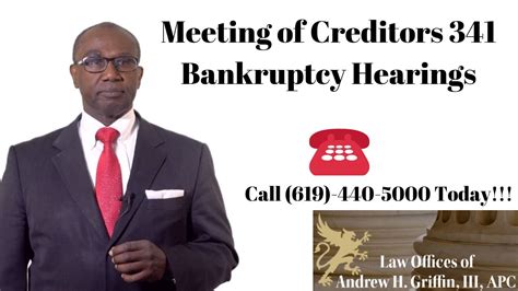 Meeting Of Creditors 341 Bankruptcy Hearings San Diego Bankruptcy