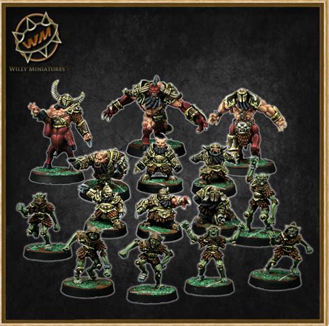 Chaos Dwarf Team Willy Miniatures