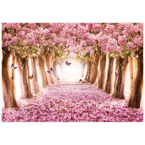 Buy Allenjoy X Ft Spring Cherry Blossom Backdrop Sweet Sakura Floral Street Photography