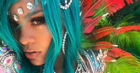 Rihanna Wore Feathers And Crystals To Crop Over Festival