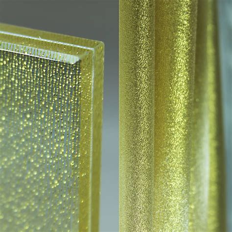 Laminated Glass With Golden Fabric Laminated Glass Glass Texture