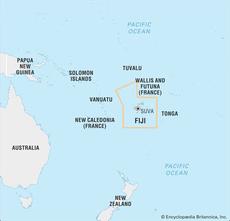 Fiji Islands Location On World Map The World Map