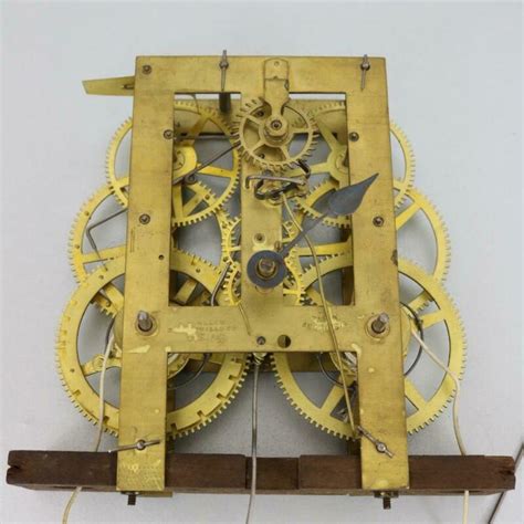 Antique Weight Driven Clock Movement By Enwelch America Ogee
