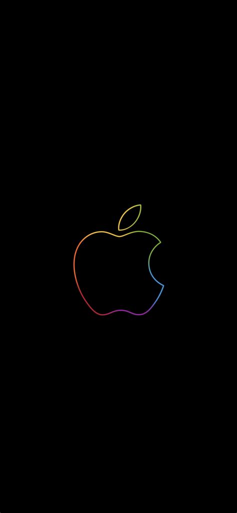 3840x2160 preview wallpaper windows 10, logo, operating system. Apple logo 4K Wallpaper, Colorful, Outline, Black ...