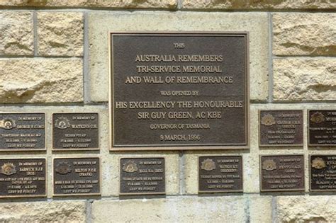 Australia Remembers Tri Service Memorial And Wall Of Remembrance