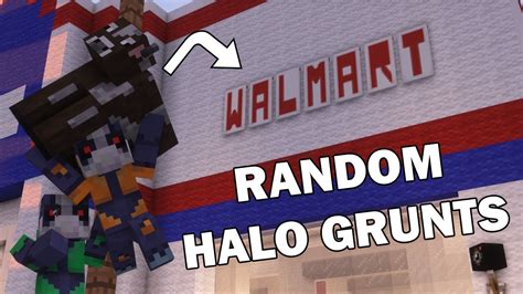 Random Halo Grunts Vs Minecraft Walmart Youtube