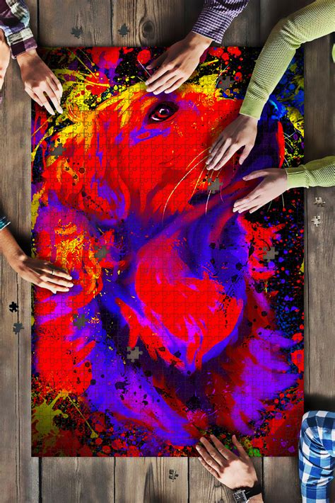 15x36 cm ab einem einkaufwert von 15 € aus meinem. Golden Retriever Watercolor Art Jigsaw Puzzles - Puppy ...