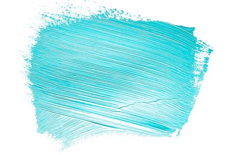Textured Blue Paint Brushstroke On White Photo Free Download