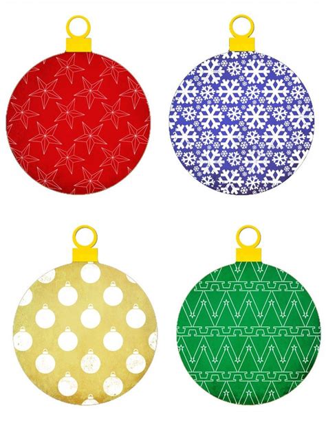 Christmas Ornament Stencil Free Printable Festival Collections Free