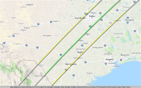 Where exactly in mexico and the u.s. National Eclipse | Eclipse Maps | April 8, 2024 - Total Solar Eclipse