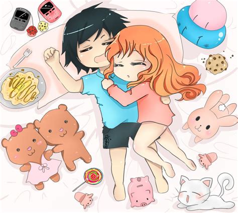 Anime Couple Sleeping My Sweetie And I ️