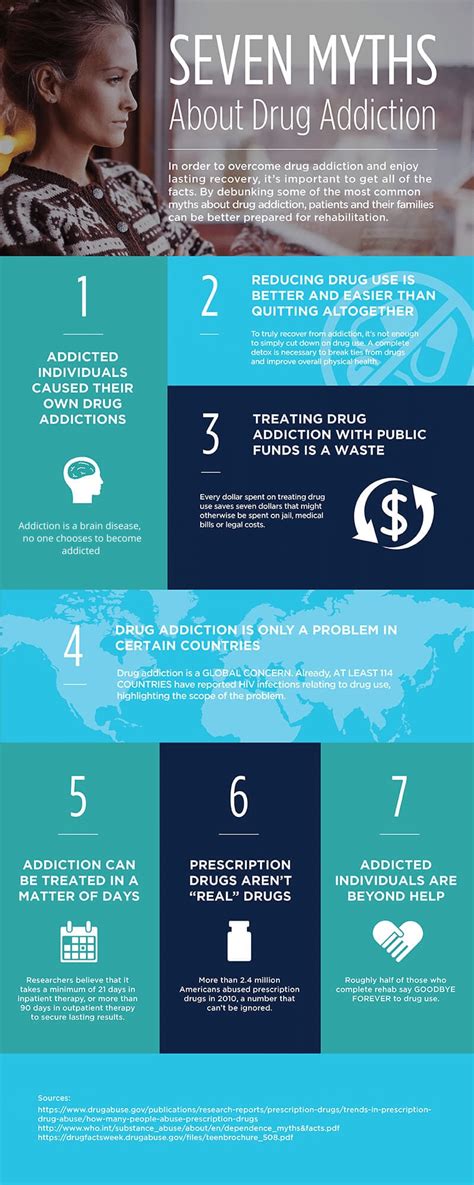 Seven Myths About Drug Addiction Infographic Lakeview Health