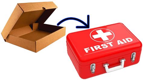How To Make First Aid Box At Home Youtube