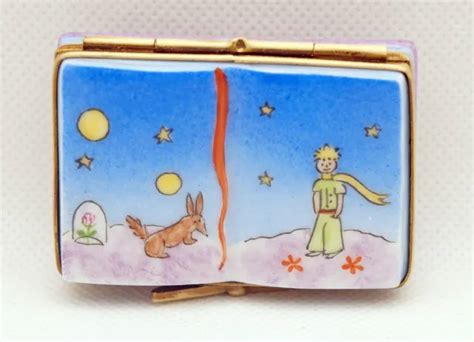 Little Prince French Limoges Box Antoinedesaintexupery Open Book Le