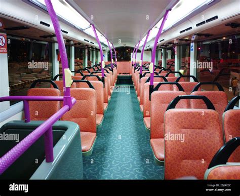 Empty Seats In Bus Stock Photo Alamy