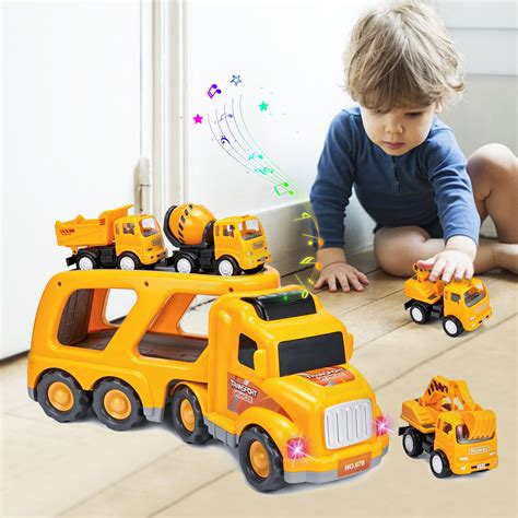 Construction Truck Toys For 3 Years Old Toddlers Child Kids Boys Cars