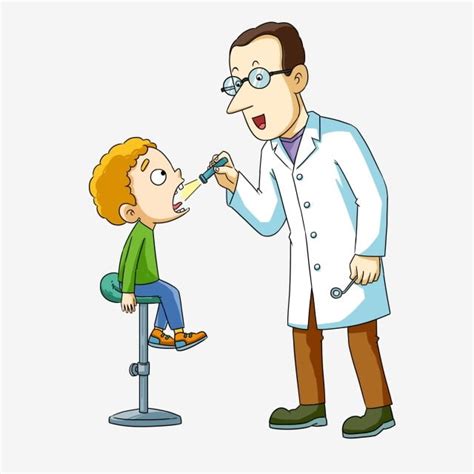 Dentista Dentista De Dibujos Animados Dentista Dentista Dibujado A Mano