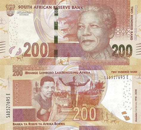 Banknote World Educational South Africa South Africa 200 Rand
