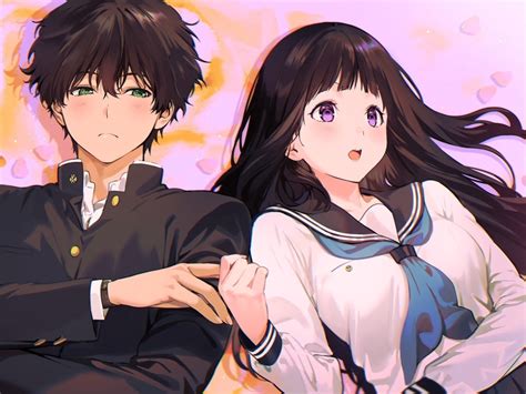 Wallpaper Chitanda Eru Oreki Houtarou Anime Couple Houtarou X Eru