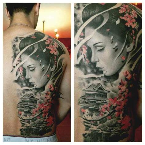 Sốt sình sịch với 50 mẫu hình xăm cô gái Nhật Bản Geisha ...