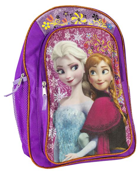 Disney Frozen Anna And Elsa Purple Backpack