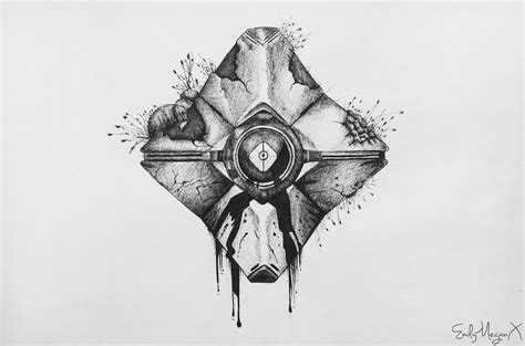 Destiny Ghost Drawing At Explore Collection Of