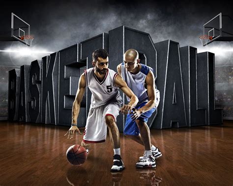 Sports Poster Photo Template Surreal Basketball Photoshop Sports