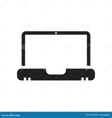 Screen Icon Vector Sign And Symbol Isolated On White Background Stock