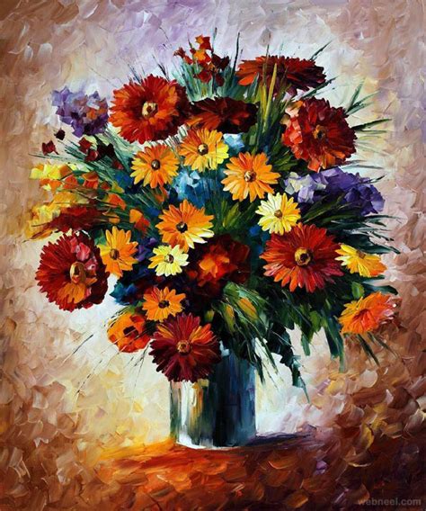 40 Beautiful And Realistic Flower Paintings For Your Inspiration