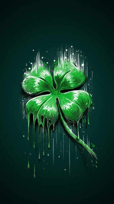 Four Leaf Clover Iphone Wallpaper Hd Iphone Wallpapers Artofit