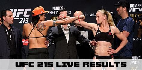 Ufc 215 Nunes Vs Shevchenko 2 Live Results And Fight Stats Ufc And Mma News
