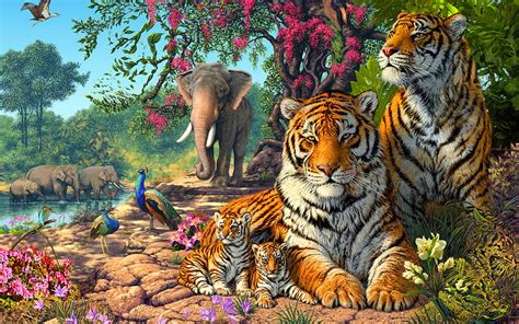 Different Jungle Animals