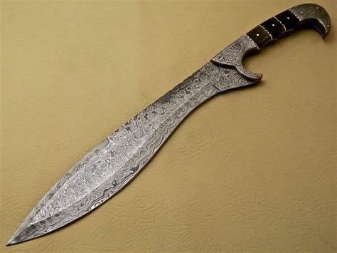 Custom Made Damascus Steel Full Tang Athenian Sword With Etsy In 2021