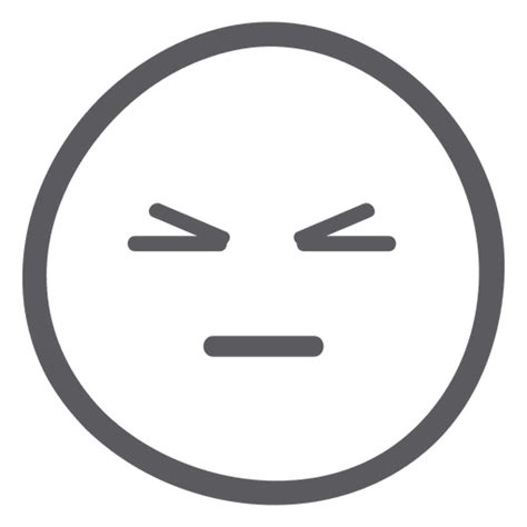 Simple Annoyed Emoticon Face Transparent Png Svg Vector File The Best