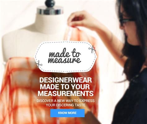Made To Measure Designer Clothes Made As Per Your Measurements