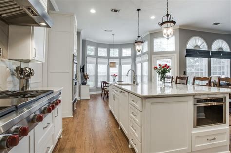 Timeless Gray And White Kitchen In Frisco Traditional Kitchen