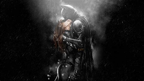 HD Wallpaper Male Character Illustration Batman Catwoman Kissing One Person Wallpaper Flare
