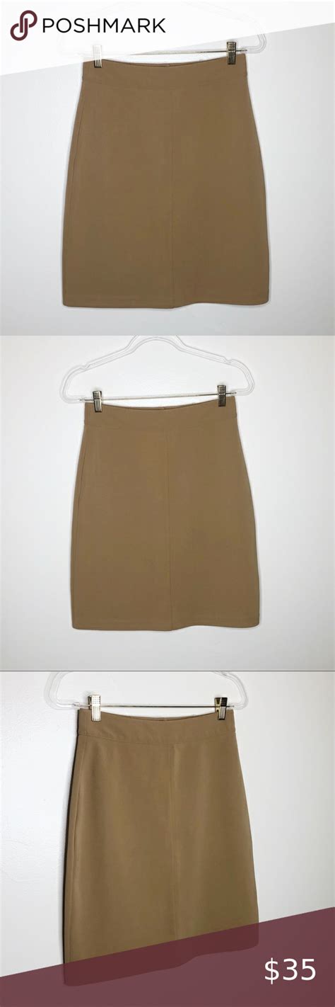 Hennes Vintage Tan Pencil Skirt In 2020 Tan Pencil Skirt Skirts