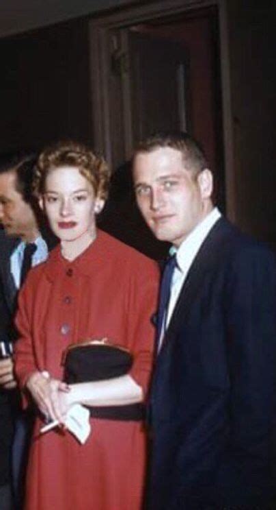 Paul Newman And His Ex Wife Jackie Witte Attending An After Party For