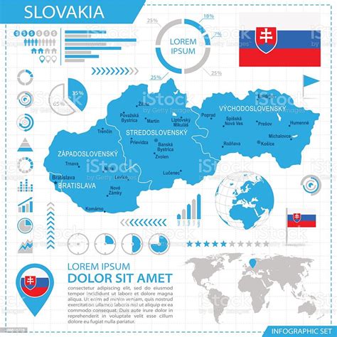 Vetores De Eslováquiainfográfico Mapailustração E Mais Imagens De 2015
