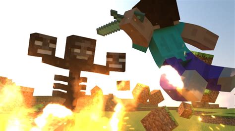 Steve Vs Wither A Minecraft Animation Youtube