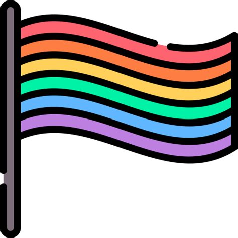 Rainbow Flag Special Lineal Color Icon
