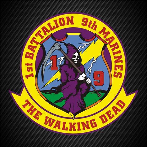 Usmc 1st Battalion 9th Marines Insignia Etsy
