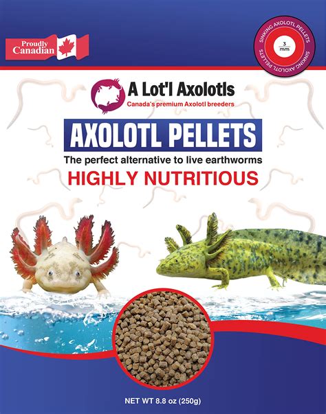 A Lotl Axolotls Axolotl Pellets Carnivore Food Sinking Fish Food
