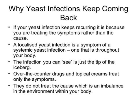 Causes Of Recurring Yeast Infections Systemic Yeast Infection Cause