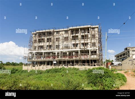 A Large Apartment Building Under Construction Uganda East Africa
